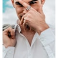 Miniatyrbild 4 av 5: 4 st Fidget Spinner Ringar för Kvinnor Öppna Snurrande Knogringar Stapelbara Ringar Justerbara Ringar i Rostfritt Stål