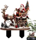 Julestager - 2D Akryl Julemandsstatuer, Pakke med 4 (JJ)