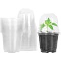 10-pack Transparenta Isolerade Odlingkrukor med Lock - Plastfrökrukor för Blommor & Växter transparent