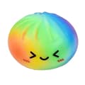 Dumpling Squishy Stressboll, Glitterboll Squishy, Sensorisk Klämleksak för Stresslindring (Regnbåge)[J]