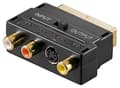Scart-adapter (IN/UT) Guldpläterad