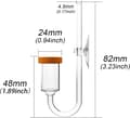 Miniatyrbilde 2 av 5: Slank CO2-raffinør for akvarium, koreansk CO2-raffinør, CO2-diffusor akvarium Neo CO2 keramisk diffusor (L)[J]