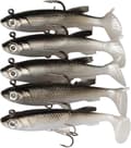 Mjuka fiskedrag med krokförsedda sjunkande swimbaits (5-pack)