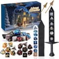 Julekalender, 24-i-1 Mysterie Terningespil, Nedtælling til Jul, Julegave til Dungeons & Dragons Rollespil (J)
