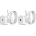 2-pack - Laddare för iPhone - Snabbladdare - Adapter + Kabel 20W Vit 2-pack iPhone