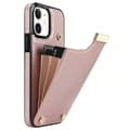 iPhone 12 Fodral med Korthållare - Roséguld