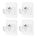 Stånghållare 4-pack - Transparent 6 x 6 cm