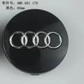 4x navkapslar för Audi A3 A4L A6L Q3 Q5L Q7 A5 A7 Q2L däckcentrummarkörskydd Black - 60mm