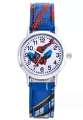 Spiderman kvartsklokke med armbånd for gutter blue