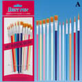 12 st penslar set konst rund platt hår nylon h Multicolor A