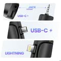 Miniatyrbild 4 av 5: Trådlös myggmikrofon - 2-pack - USB-C, Lightning, 3,5 mm-uttag - Vindskyddad - 6 timmars batteritid