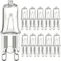 10-pack G9 Halogenlampor/Brandlampor 28W, 230V - Varmvit - Halogen, Hög Prestanda 28W