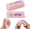 2 st rosa smörsticka Squishy Leksaker, Mjuka Långsamt Stigande Kläm Fidget Leksaker för Barn & Vuxna
