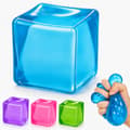 1 stk. isbit-squishy-fidget-leketøy, sakte stigende klemme-sensorisk leketøy stressgave Bule