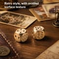 Miniatyrbilde 5 av 8: 2 stk messingterninger, 1,5 cm/0,59 tommer vintage solide mahjongterninger