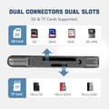 Miniatyrbillede 3 af 6: USB3.0 + USB C til SD-kortlæser iPhone Sort - SD-kortlæser 2-i-2 Lightning + USB C, Størrelse - i - Lightning + 2-in-2 Lightning + USB C Card Reader