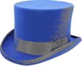 Handgjord Ull Hög Hatt Satinfodrad Small Till Xxl Y1 Blue M