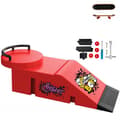 Fingerboard Skate Park Set, Mini Finger Ramp Hinder Träningsleksakssats (D) D