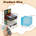 Saktekende Klemmeleke, Myk Sensorisk Stresslindrende Fidget Squishy for Barn og Voksne, Festgave Skrivebordsleke blue（cube）(2PC)