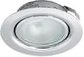 Belysning 12v 20w halogen innfelt downlight krom varmhvit lavvolt (Driver kreves)