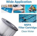 Miniatyrbild 5 av 5: 8 st Mspa Pool Bubbelbad Spa Filterpatroner, Poolfilter Ersättningspatron, 2 st 2PCS