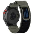 Nylonranneke tarranauhalla Garmin Fenix 7X/7X Pro/Instinct 2X/Quickfit 26mm harmaa Grey
