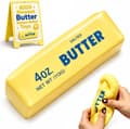 Krämig Smör Squishy ASMR Pärlfylld Långsamt Stigande Klämleksak Gul Smör Yellow Butter