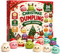 2026 Dumpling Squishies Legetøj Bløde og Bedårende Dampede Boller Klemmelegetøj Julekalender 24 Gitter Blind Boks a