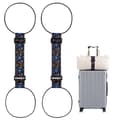 2-pack bagageremmar för resväskor, 25 färger, justerbar elastisk resväskrem med dubbel stabilitetsdesign, handsfree Cosmology