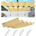 Infällbart vågsegel - Rektangulärt, Vattentätt, UV-skydd - 2x2m, Sand 2 X 2 M Sable X M Sable 2 x 2 m Sable