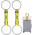 2-pack bagageremmar för resväskor, 25 färger, justerbar elastisk resväskrem med dubbel stabilitetsdesign, handsfree Stop