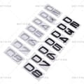 Miniatyrbillede 6 af 8: D2 D3 D4 D5 D6 D7 D8 Etiket Egnet til Volvo Modificeret Bil Slagvolumen Bageste Digitale Engelsk D4 - Sort - Sort D4-Black