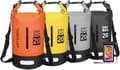 Vanntett tørrpose 5L 10L 20L 31L Vanntett pose med lang justerbar stropp ORANGE 20L