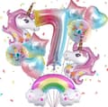 Födelsedagsballonger 1 - 9 år Enhörningar 7 7