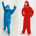 Vuxen Sesamgatan Kakmonstret Elmo Kostym, Perfekt, Blå, Storlek S Blue S
