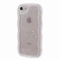 JTW Series deksel til iPhone 7/8/SE (2020)/SE (2022) Glitterstjerner Bølget kant TPU-beskyttelse Flerfarget stil E Style E