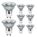8-pack GU10 halogenlampor 35W, 220V GU10 halogenstrålkastare 2800K varmvit