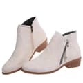 Dameboots med glidelås på siden, hvit, størrelse 40 white 40