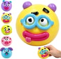 Smushers Squishy - Trivia Smushers Dog Face Switch Squishy för vuxna ångestlindring gul Yellow