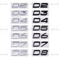 Miniatyrbillede 2 af 8: D2 D3 D4 D5 D6 D7 D8 Etiket Egnet til Volvo Modificeret Bil Slagvolumen Bageste Digitale Engelsk D4 - Sort - Sort D4-Black