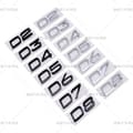 Miniatyrbillede 5 af 8: D2 D3 D4 D5 D6 D7 D8 Etiket Egnet til Volvo Modificeret Bil Slagvolumen Bageste Digitale Engelsk D4 - Sort - Sort D4-Black