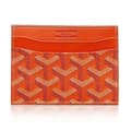 Elegant Liten Kortväska för Män och Kvinnor Mode Läderaccessoar orange