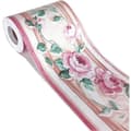 Selvklebende tapetbord, 10 cm x 10 meter, rosa
