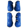 4x Hästskydd Benlindor Stötdämpande Ridskydd blue L