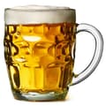 The Great British Pint Dimple Mug Set om 4 Presentinslagna Glas Toppar 568ml Perfekt för Ölälskare Kvalitetspresenter