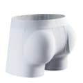Boxershorts för män, vadderade med höftkuddar, vit, storlek L White L