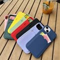 Miniatyrbillede 3 af 5: iPhone-etui med kortholder og pung - Skydbart kameradæksel, blød silikone, sort sort til iPhone 14 Plus Black For iPhone 14 Plus