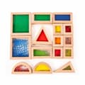 Byggleksaker i trä | 15-piece Acrylic Sensory Blocks