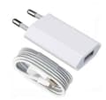 Lader kompatibel med iPhone 5, 6, 7, 8, X + Lightning-kabel
