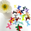 Miniatyrbild 3 av 3: Satin Ribbon Bow Flower Handwork DIY Craft Decoration Small Size Polyester 50pcs 4cm*4cm Fresh Pink Ribbon Bows